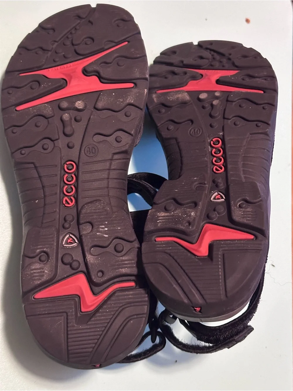Ecco Womens Yucatan Sandals Size 9 Black Adjustable Hiking Sport Shoes Active